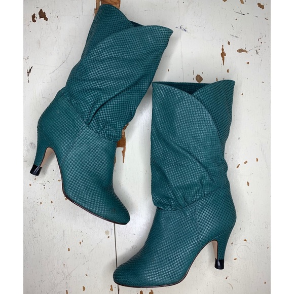 vintage 80s Nine West : snake snake skin boots - Picture 1 of 15